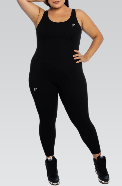 Black Jump Suit Plus Size